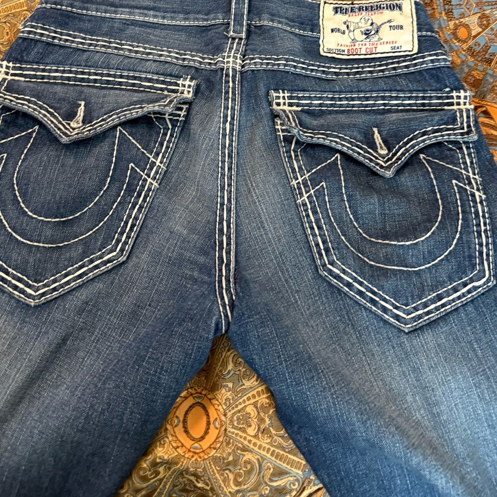 True Religion Blue Boot Cut Jeans
